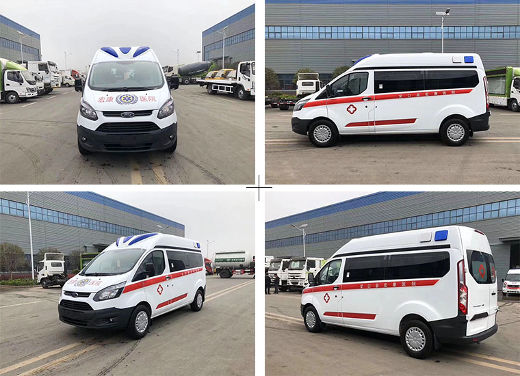 福特新全顺V362救护车(短轴中顶)