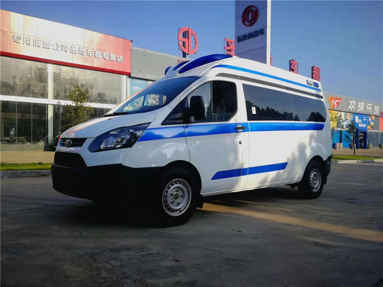 福特新全顺V362中轴中顶救护车
