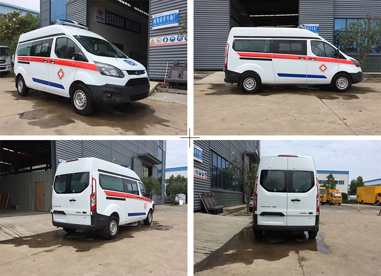 福特新全顺V362救护车(中轴中顶)