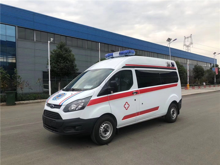 福特新全顺V362中轴中顶救护车
